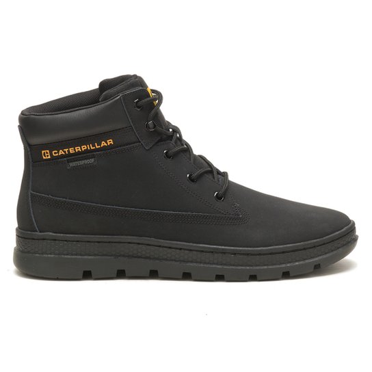 Bota Couro Caterpillar Cite WP Masculina - Preto Menor preço em Bota Couro Caterpillar Cite WP Masculina - Preto