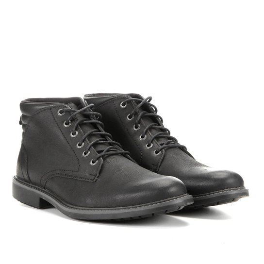 Bota Couro Cavalera Hill Cano Médio Masculina - Preto Menor preço em Bota Couro Cavalera Hill Cano Médio Masculina - Preto