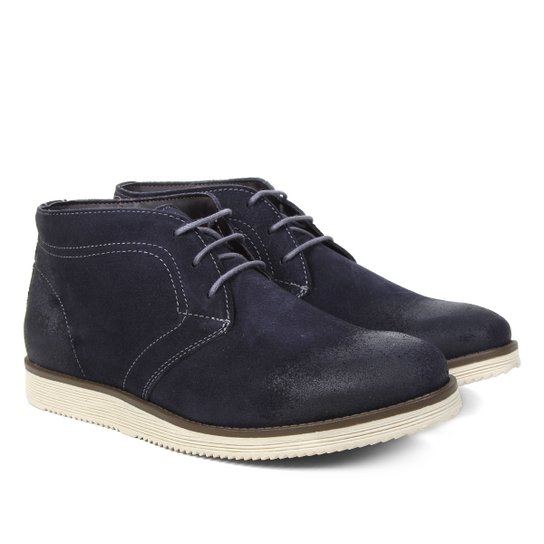 Bota Couro Democrata Garage Rock Masculina - Azul é ruim? Bota Couro Democrata Garage Rock Masculina - Azul é boa?