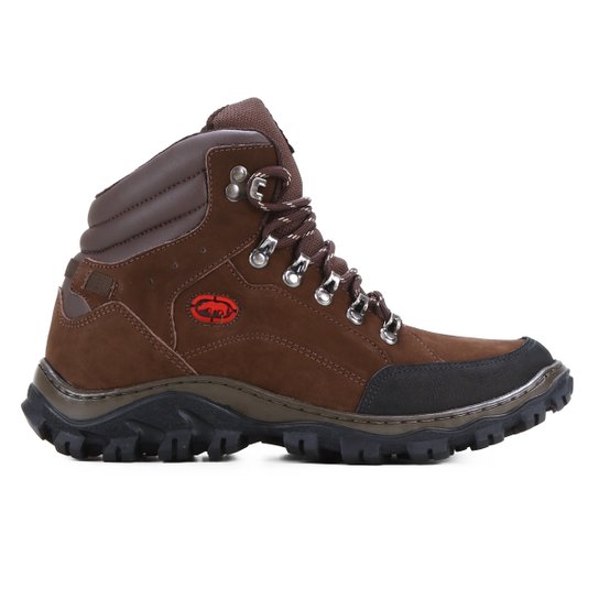 Bota Couro Ecko 33300 Masculina - Marrom Menor preço em Bota Couro Ecko 33300 Masculina - Marrom
