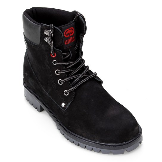 Bota Couro Ecko Cano Alto Nobuck Adventure Masculina - Preto+Cinza é ruim? Bota Couro Ecko Cano Alto Nobuck Adventure Masculina - Preto+Cinza é boa?