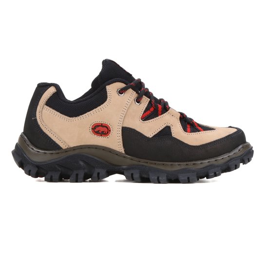Bota Couro Ecko Masculina - Bege Menor preço em Bota Couro Ecko Masculina - Bege