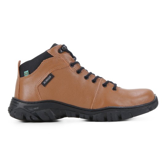 Bota Couro Horman Adventure Masculina - Caramelo Menor preço em Bota Couro Horman Adventure Masculina - Caramelo