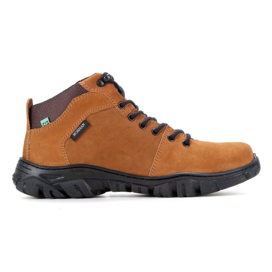 Bota Couro Horman Adventure Nobuck Masculina - Bege Menor preço em Bota Couro Horman Adventure Nobuck Masculina - Bege
