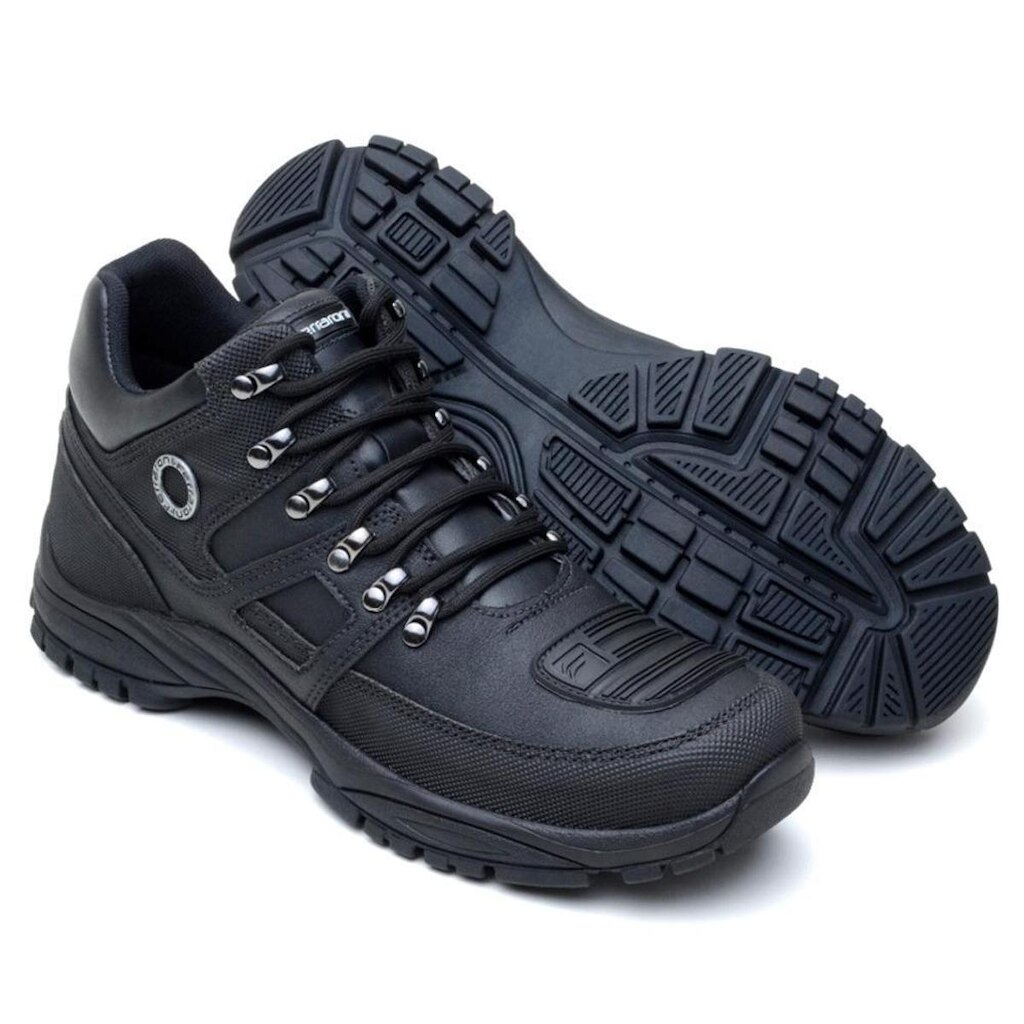 Bota Couro Masculina 2023 Tratorada Cano Médio Resistente
