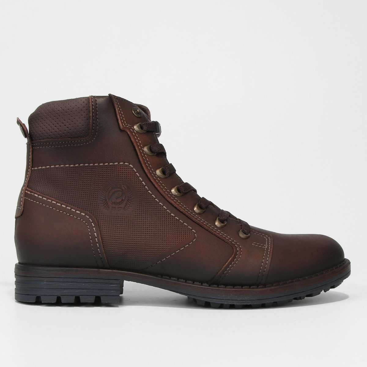 Bota Couro Pegada Cano Alto Masculina Menor preço em Bota Couro Pegada Cano Alto Masculina