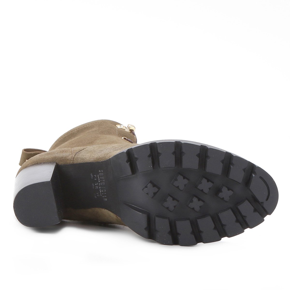 Bota Couro Santa Lolla Camurça Cabra Cano Médio Feminina - 4