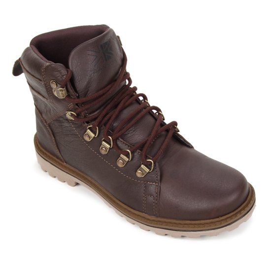 Bota Couro Saxxon Adventure I Masculina - Marrom Escuro Menor preço em Bota Couro Saxxon Adventure I Masculina - Marrom Escuro