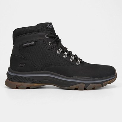 Bota Couro Skechers Ralcon Lorken Masculina - Masculino