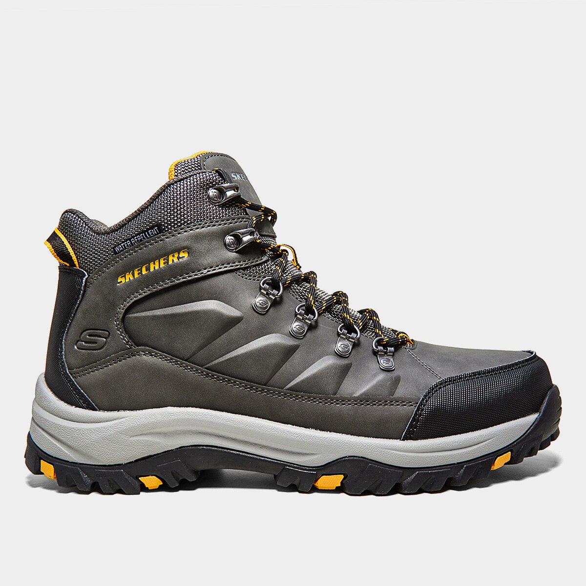 Bota Couro Skechers Relment Dagget Masculina Menor preço em Bota Couro Skechers Relment Dagget Masculina