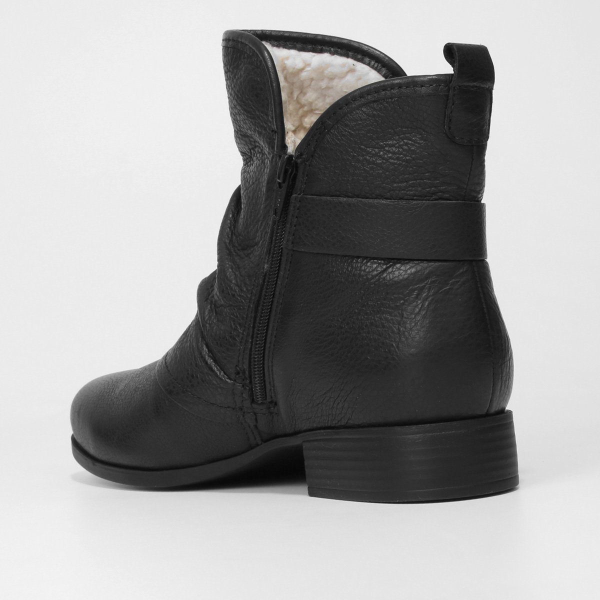 Bota Couro Slouch Cano Médio Bottero Feminina - 4