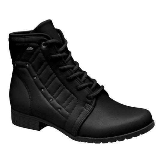 Bota Dakota G9552 Coturno Salto Baixo Tratorado Amarrar Feminino - Preto Menor preço em Bota Dakota G9552 Coturno Salto Baixo Tratorado Amarrar Feminino - Preto