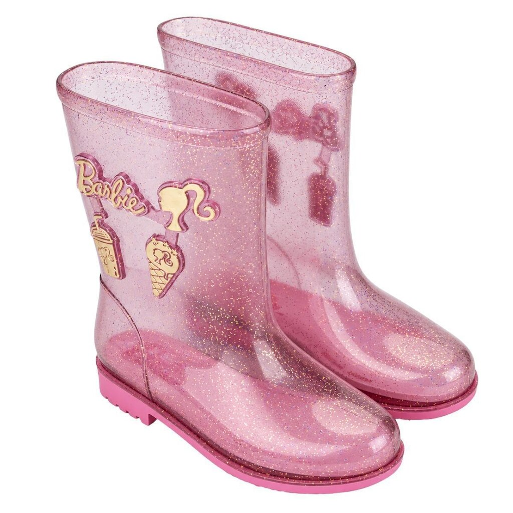 Bota de Chuva Infantil Barbie Fizzy Grendene PVC