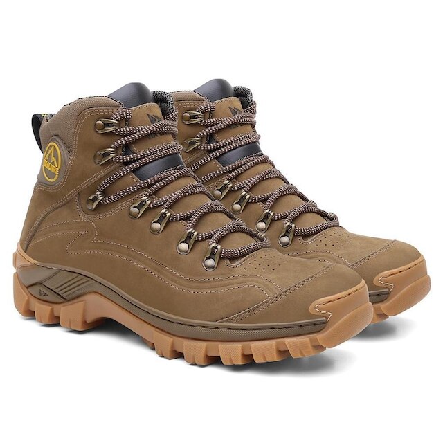 Bota de Couro Masculina Adventure Com C.A. Trilha Antiderrapante