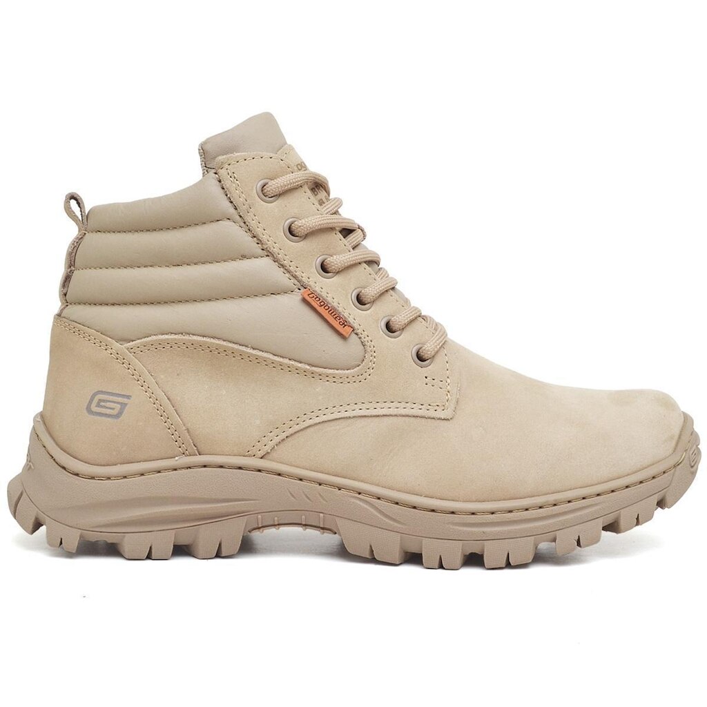 Bota de Segurança Masculina Gogowear Couro Legítimo EPI Antiderrapante Resistente