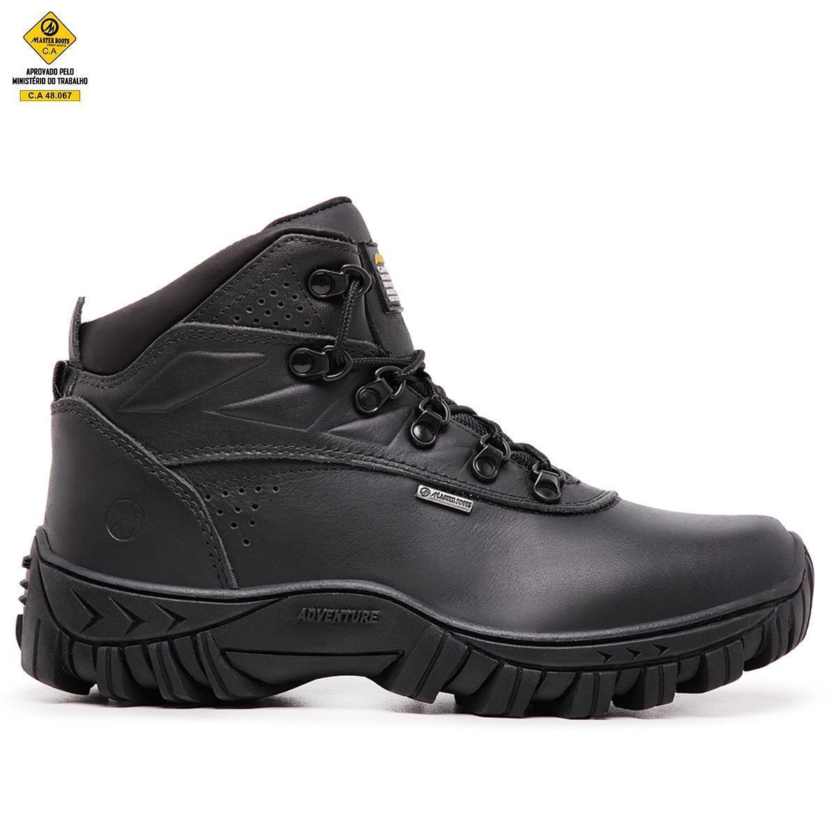 Bota De Seguranca Master Boot Couro Solado de Borracha Masculina ...