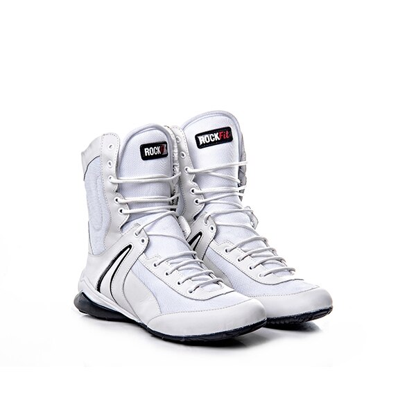 Bota De Treino Rock Fit Cano Alto Couro Confort - Branco | Netshoes
