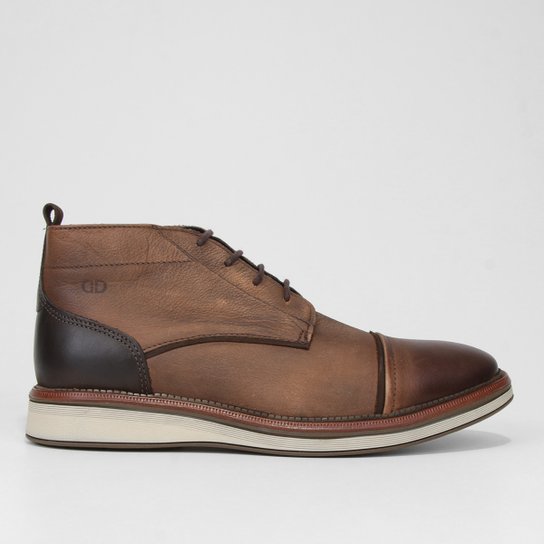 Bota Democrata Couro James Masculina - Marrom Escuro Menor preço em Bota Democrata Couro James Masculina - Marrom Escuro