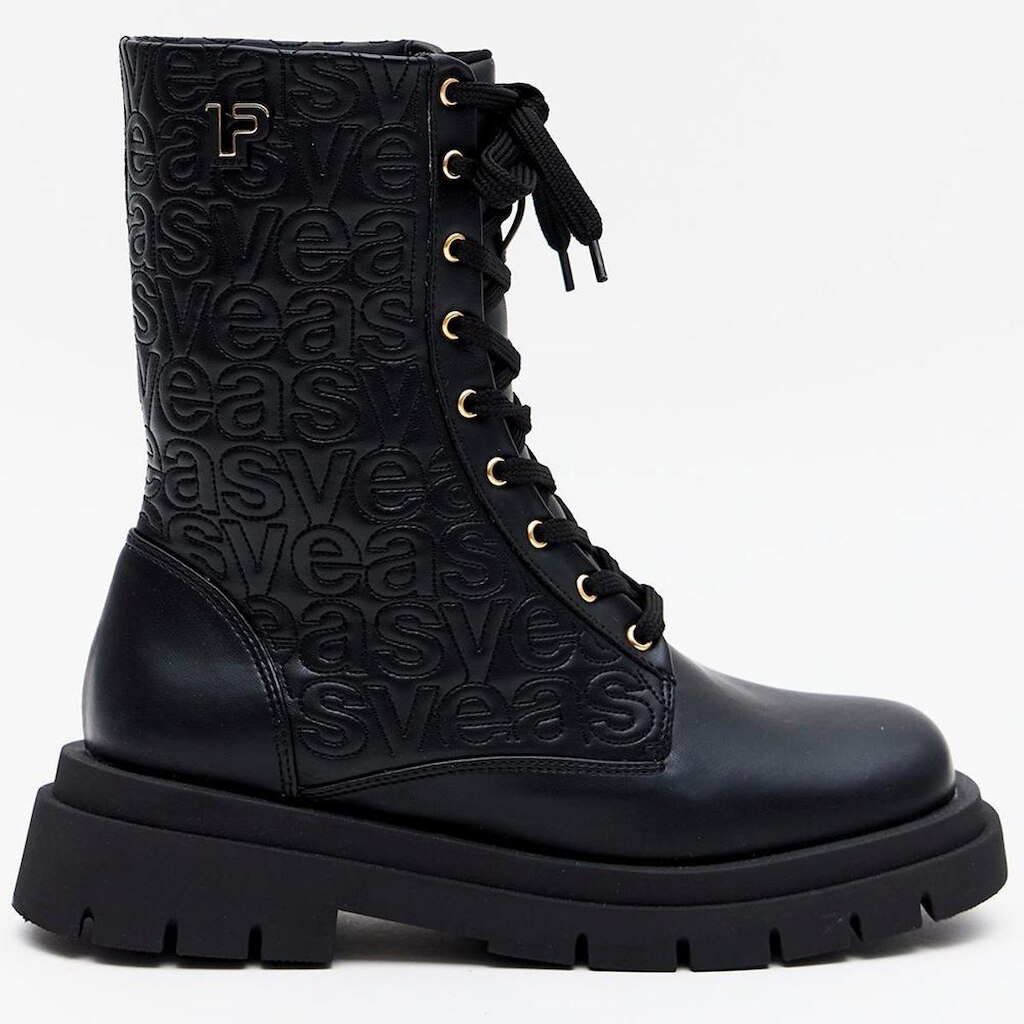 Bota Easy Lança Perfume Coturno Bordado Feminino