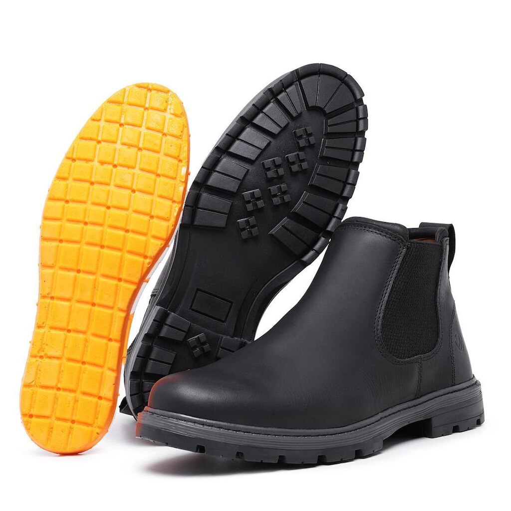 Bota em Couro Master Boot Solado de Borracha Masculina