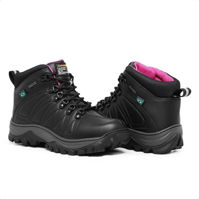 Bota Em Couro Master Boot Solado De Borracha