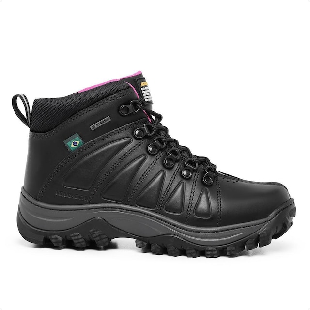 Bota Em Couro Master Boot Solado De Borracha