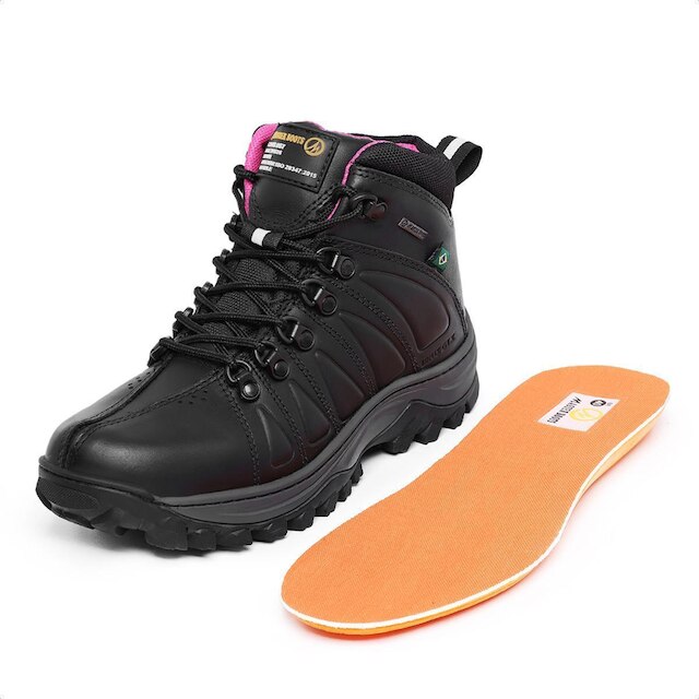 Bota Em Couro Master Boot Solado De Borracha