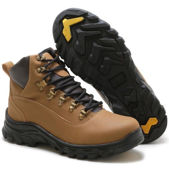Bota Épico Discovery Masculina - Mostarda Menor preço em Bota Épico Discovery Masculina - Mostarda