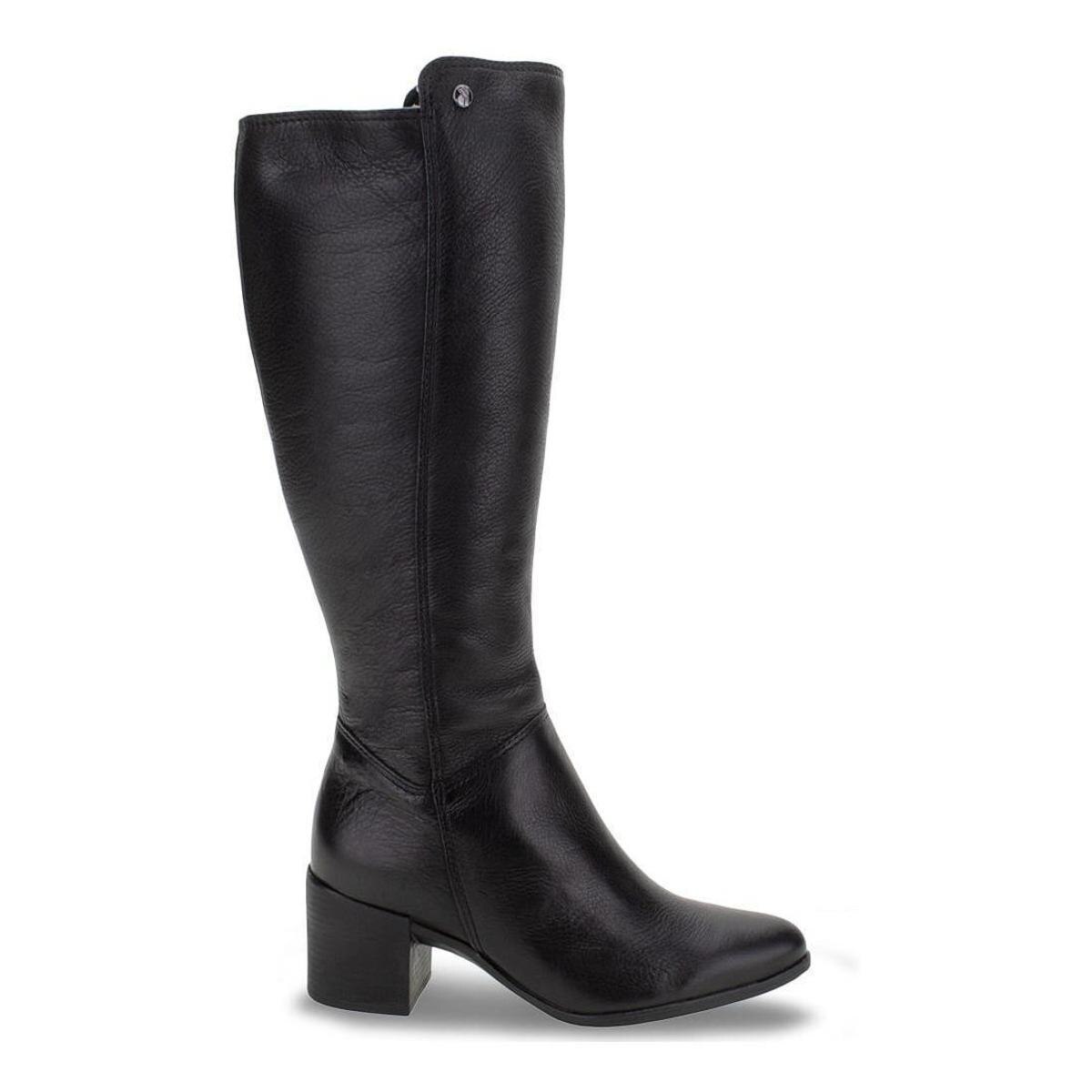 Bota Feminina Bottero Cano Longo Couro Preto 346903 Menor preço em Bota Feminina Bottero Cano Longo Couro Preto 346903