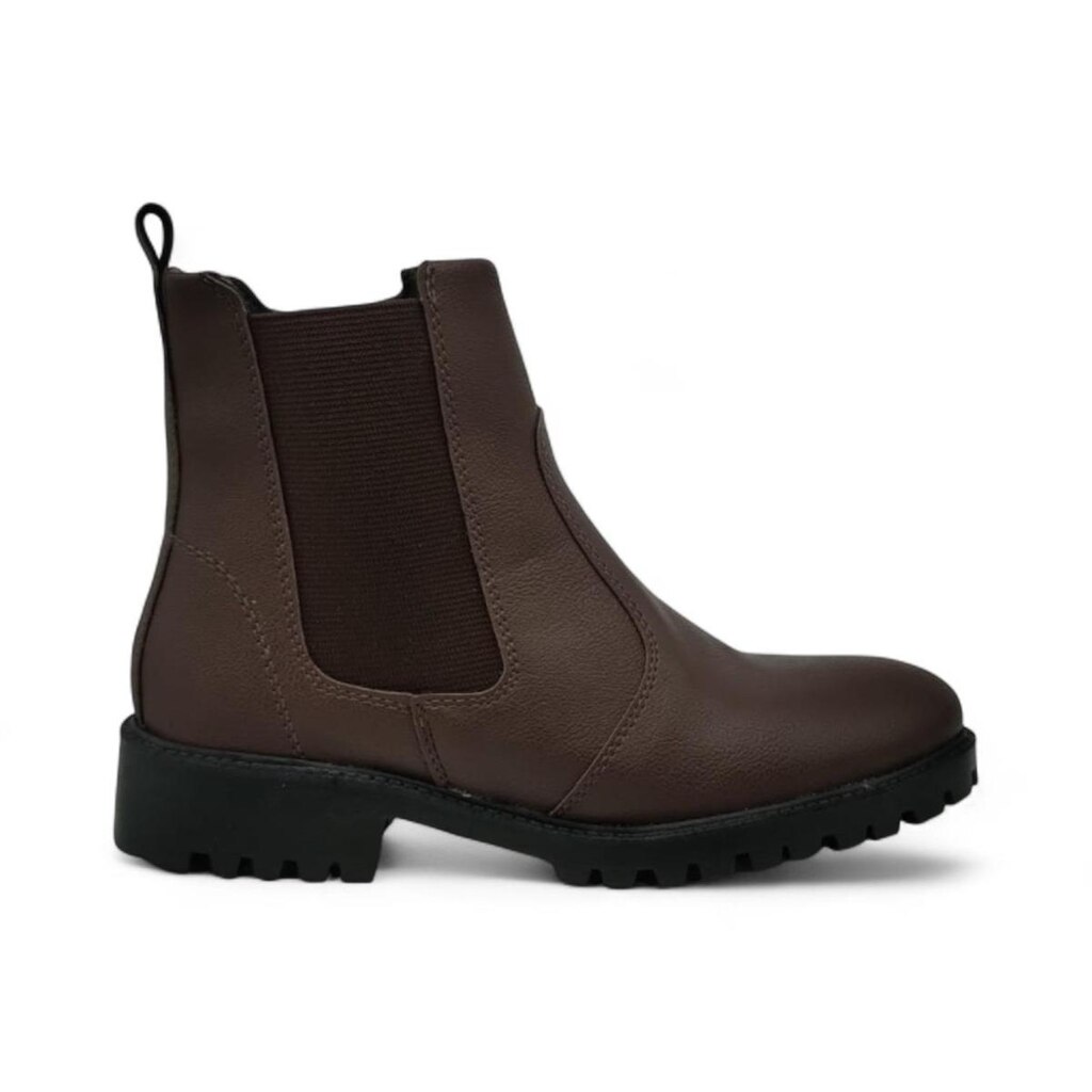 Bota Feminina Cano Curto Tratorada Urban com Zíper