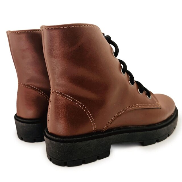 Bota Feminina Careflex Coturno Estilo e Conforto Cor:;Tamanho:39;Genero:Mulher