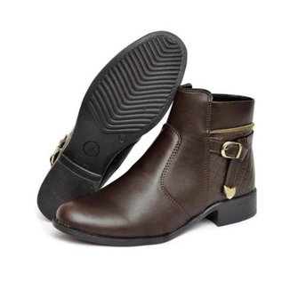 Bota Feminina Coturno Feminino Cano Baixo Sapatos Feminino