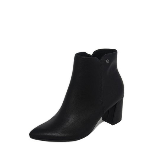 Bota Feminina Piccadilly Cano Baixo REF: 745188 NAPA - Preto Menor preço em Bota Feminina Piccadilly Cano Baixo REF: 745188 NAPA - Preto