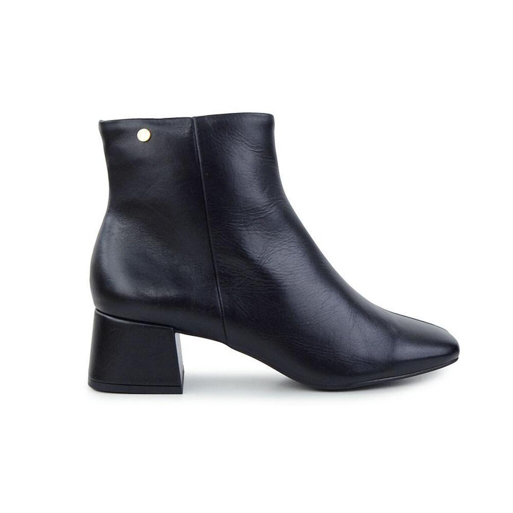 Bota Feminina Solis Brasil Cano Baixo Caseinado Preta 1435B