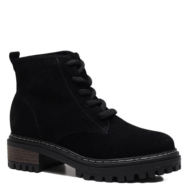 Bota Feminina Sua Cia Coturno Tratorada - Preto Menor preço em Bota Feminina Sua Cia Coturno Tratorada - Preto