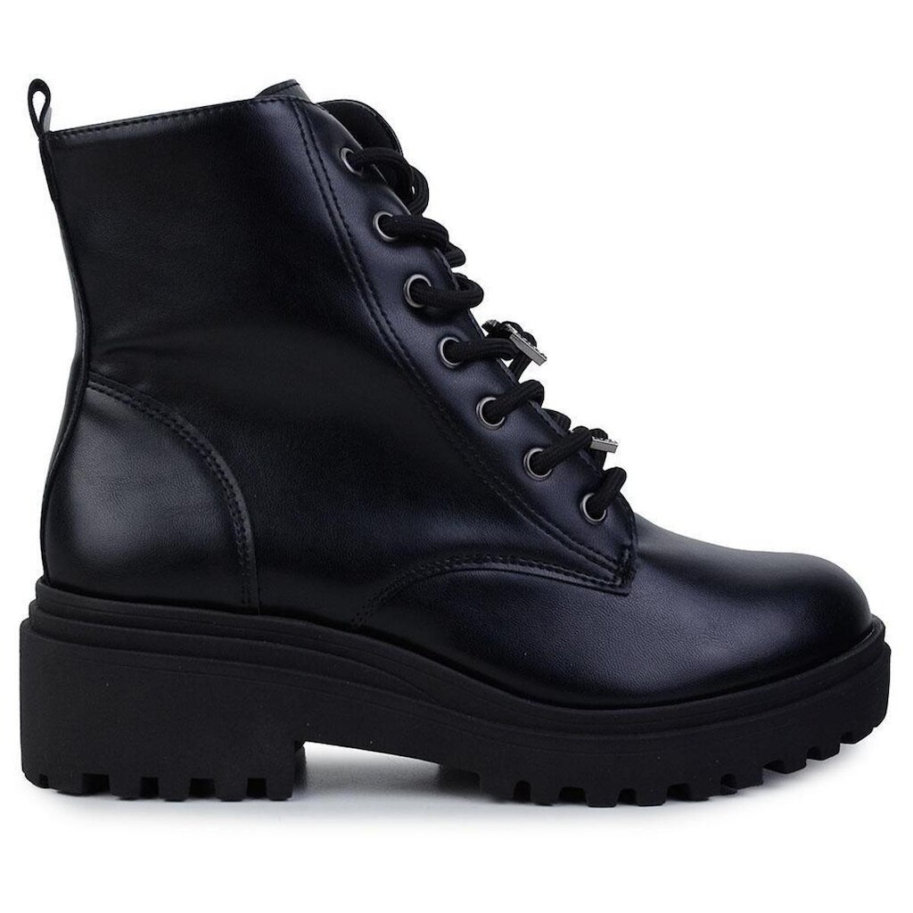 Bota Feminina Via Marte Coturno Tratorado Preto - 009-012