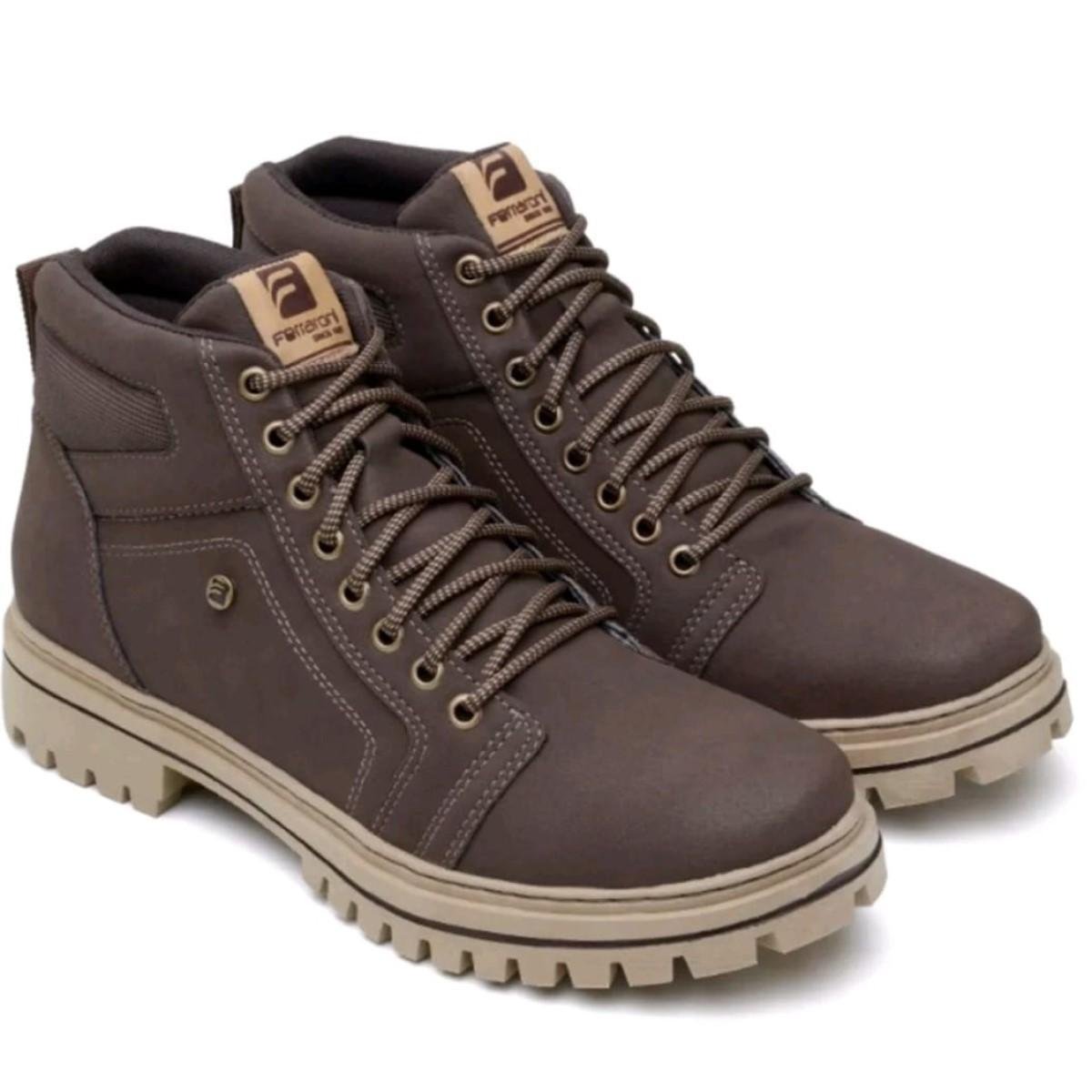 Bota Ferraroni Coturno Tratorado Masculino Menor preço em Bota Ferraroni Coturno Tratorado Masculino