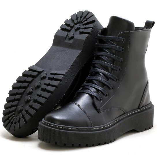 Bota Form's Coturno Solado Tratorado Blogueira Feminina - Preto é ruim? Bota Form's Coturno Solado Tratorado Blogueira Feminina - Preto é boa?