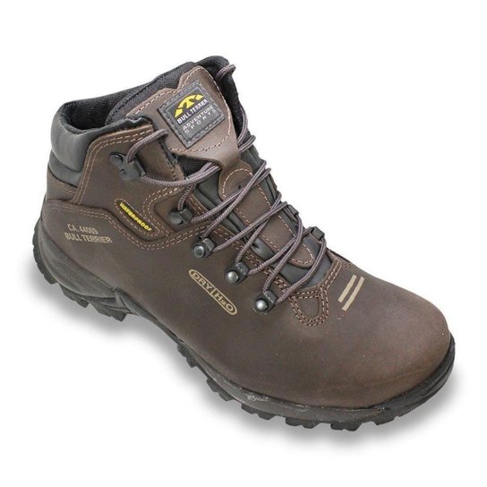 Bota Impermeável Bull Terrier Terragrip Masculina - Marrom Escuro Menor preço em Bota Impermeável Bull Terrier Terragrip Masculina - Marrom Escuro