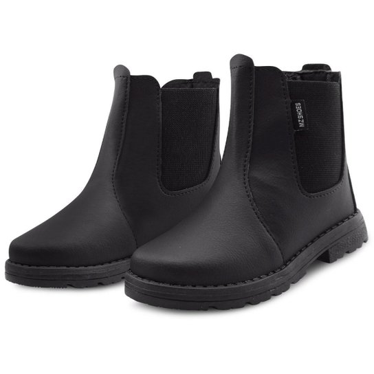 Bota Infantil Jequinha MzKid Menino Preta - Preto Menor preço em Bota Infantil Jequinha MzKid Menino Preta - Preto