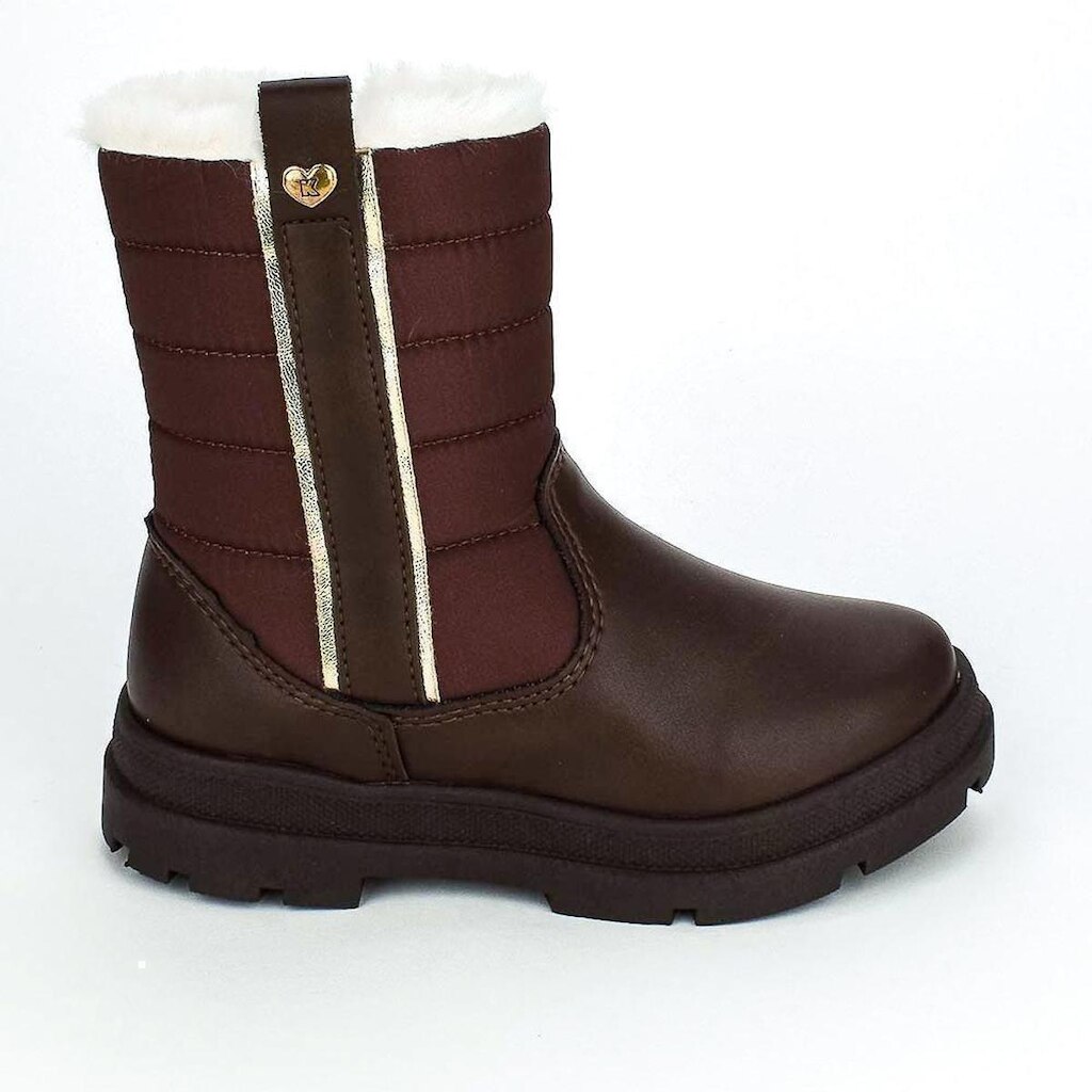 Bota Infantil Kidy Comfy Tratorada Marrom com Pel