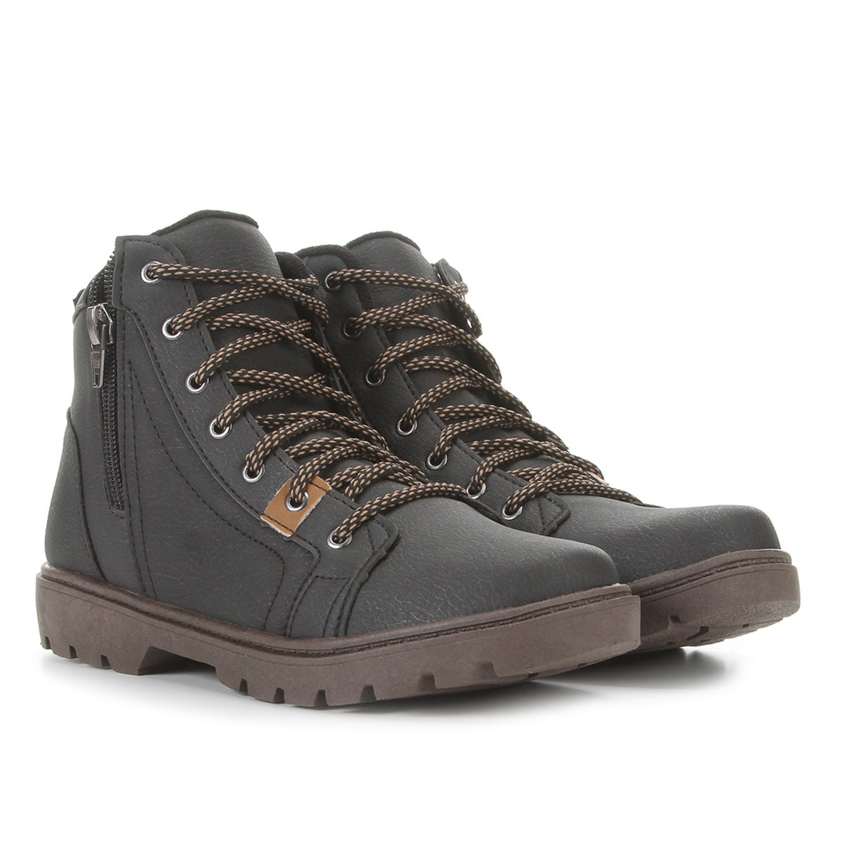 bota infantil coturno kurz tratorada masculina