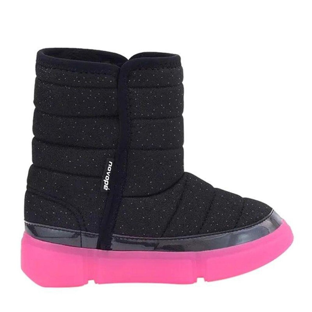 Bota Infantil Menina Novope 50001381 Com Pelo Com Led