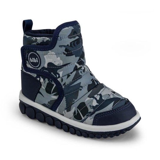 Bota Infantil Menino Dino Bibi Roller 2.0 1155151 - Cinza Menor preço em Bota Infantil Menino Dino Bibi Roller 2.0 1155151 - Cinza
