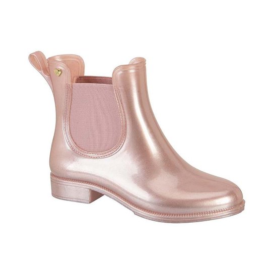 Bota Infantil Molekinha Botinha Galocha 2175200 Menina - Preto+Prata Menor preço em Bota Infantil Molekinha Botinha Galocha 2175200 Menina - Preto+Prata