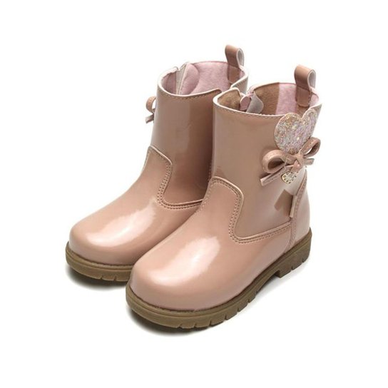 Bota Infantil Ortopasso Love Menina Verniz - Rosa Menor preço em Bota Infantil Ortopasso Love Menina Verniz - Rosa