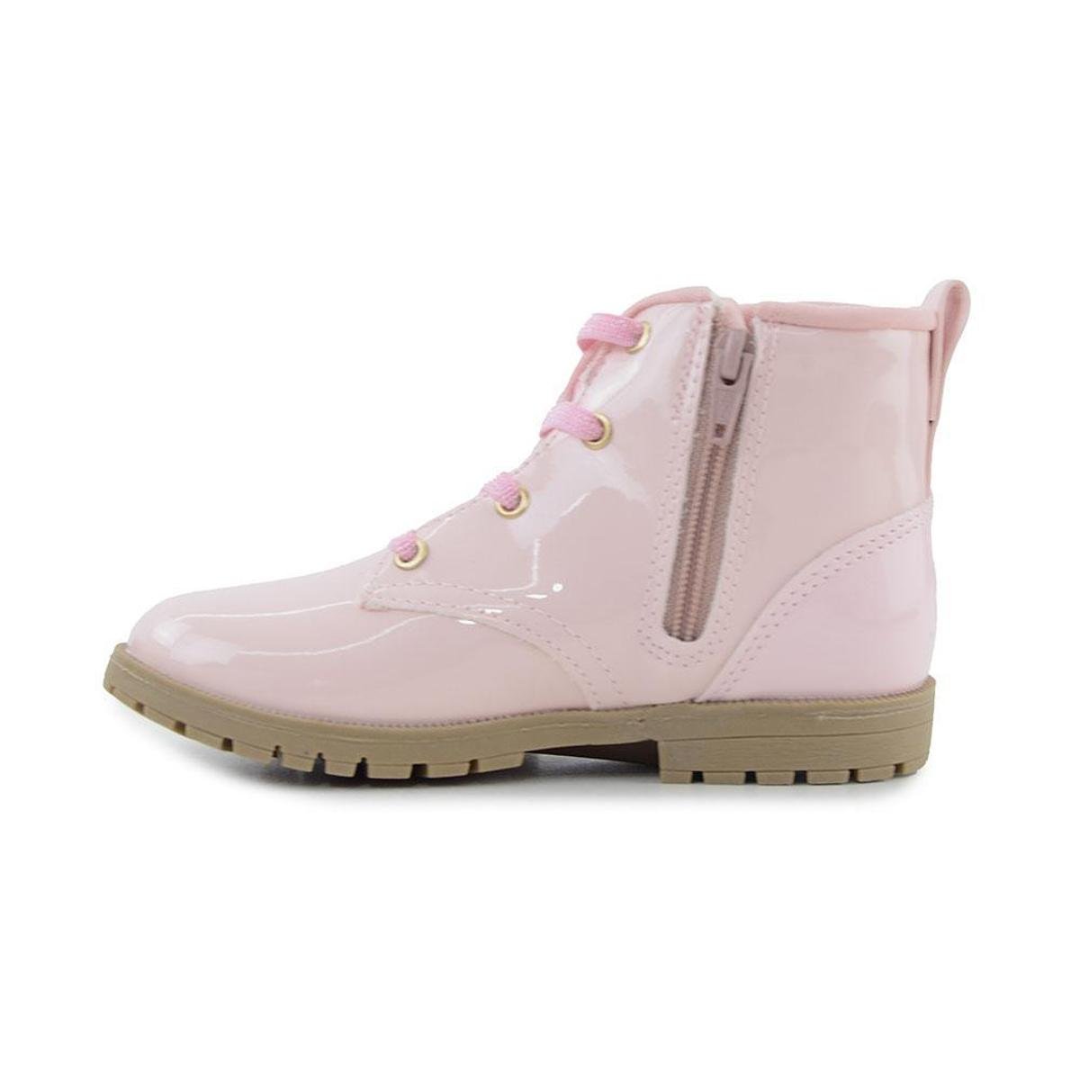 Bota Infantil Ortopé Baby Boot Verniz Rosa 21400033 Rosa
