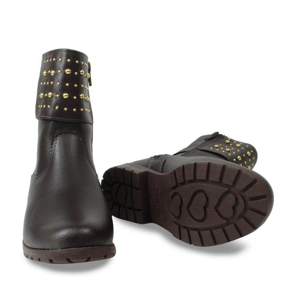 Bota Infantil Pampili Ivy Feminina - Marrom | Netshoes