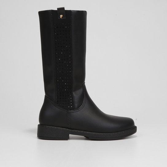 Bota Infantil Pampili Safira Menina - Preto Menor preço em Bota Infantil Pampili Safira Menina - Preto