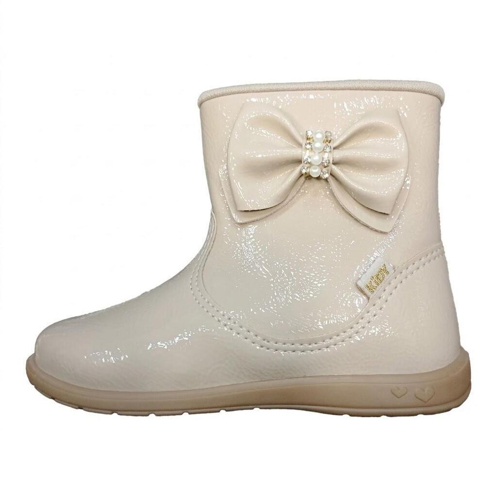 Bota Kidy Cano Curto Em Verniz Com Laço REF:15402290